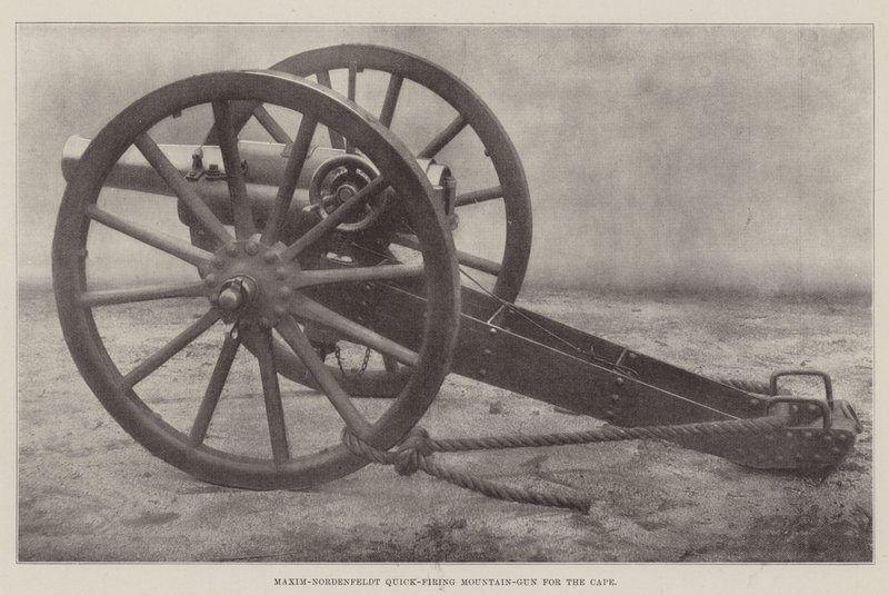 Maxim-Nordenfeldt Quick-Firing Mountain-Gun for the Cape by English Photographer