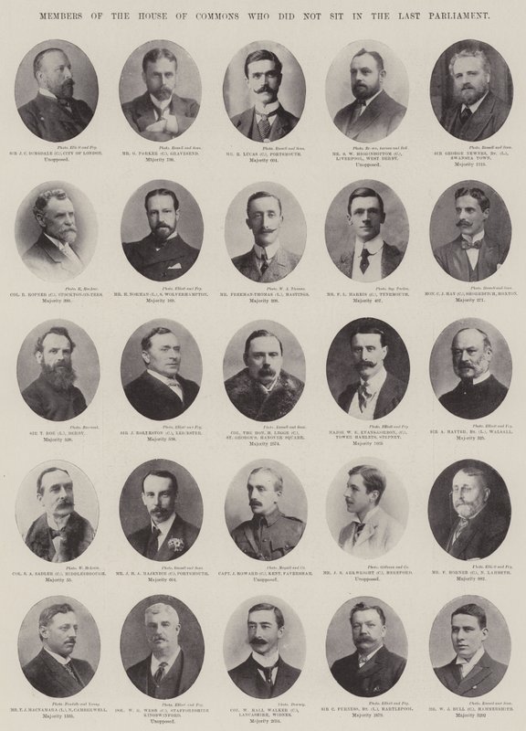 Members of the House of Commons who did not sit in the last Parliament by English Photographer