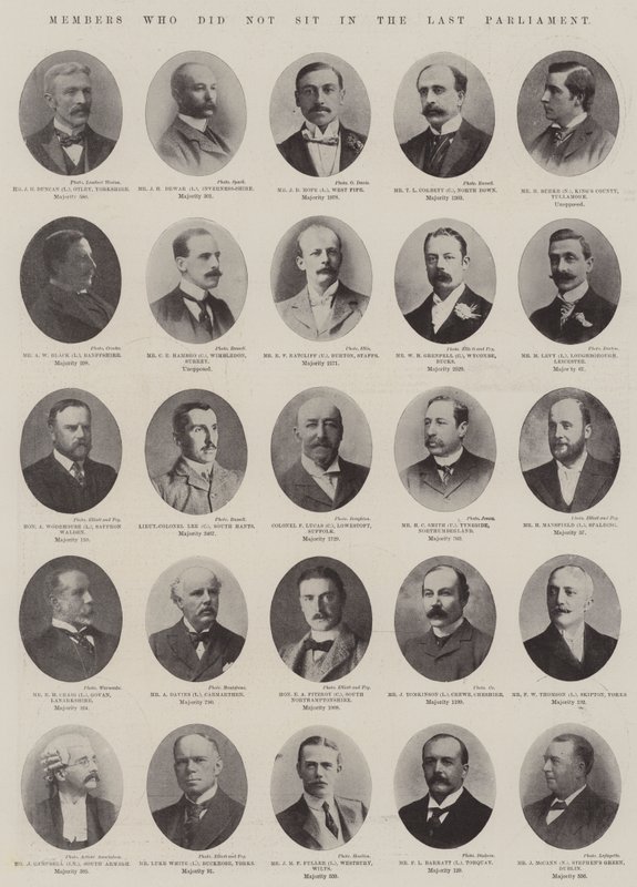 Members who did not sit in the Last Parliament by English Photographer