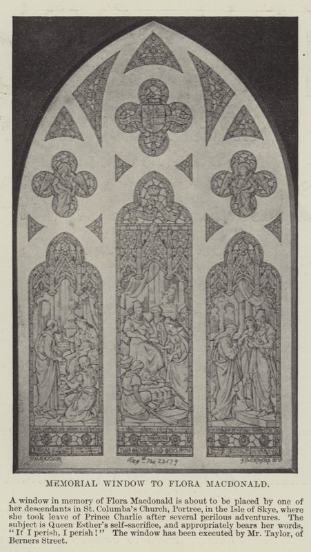 Memorial Window to Flora Macdonald by English Photographer