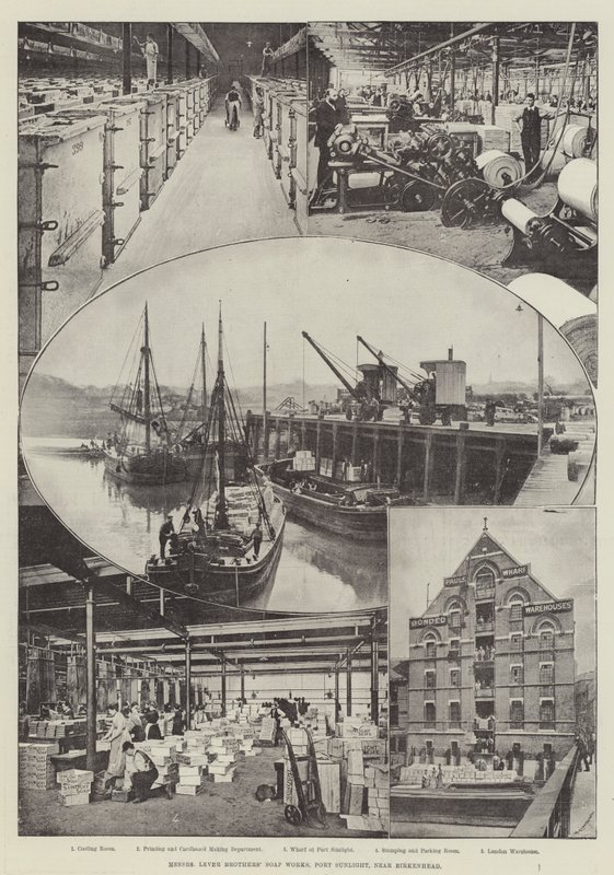 Messers Lever Brothers Soap Works, Port Sunlight, Near Birkenhead by English Photographer