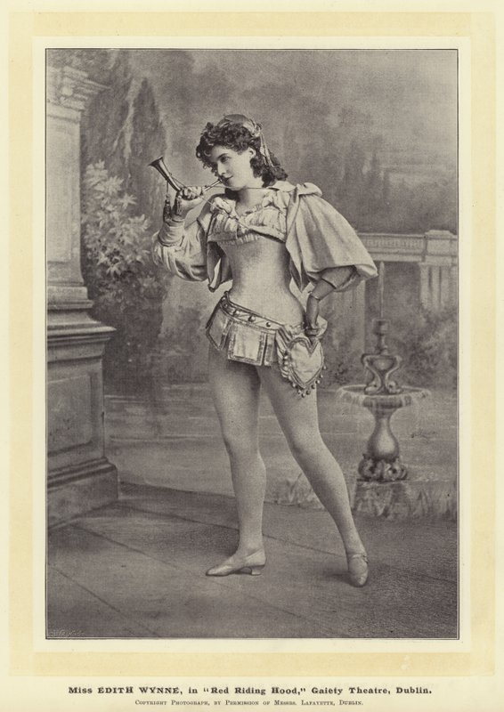Miss Edith Wynne in Red Riding Hood, Gaiety Theatre, Dublin by English Photographer