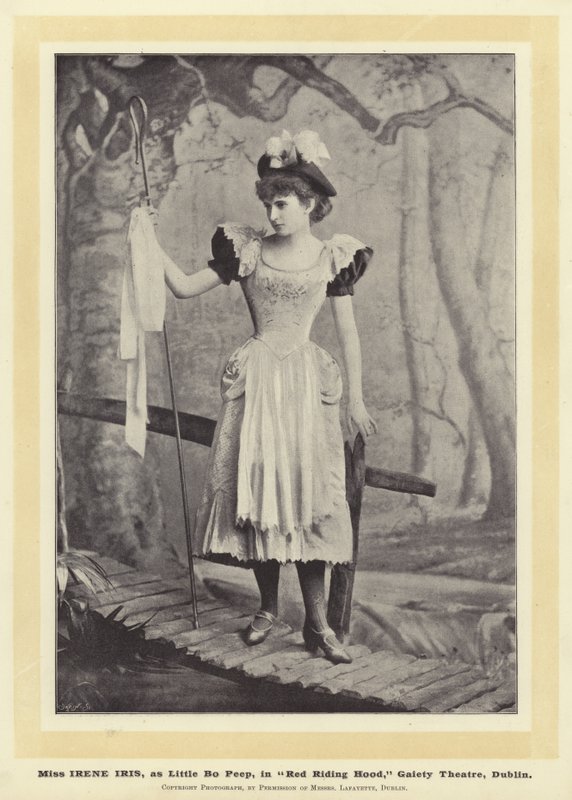 Miss Irene Iris as Little Bo Peep in Red Riding Hood, Gaiety Theatre, Dublin by English Photographer