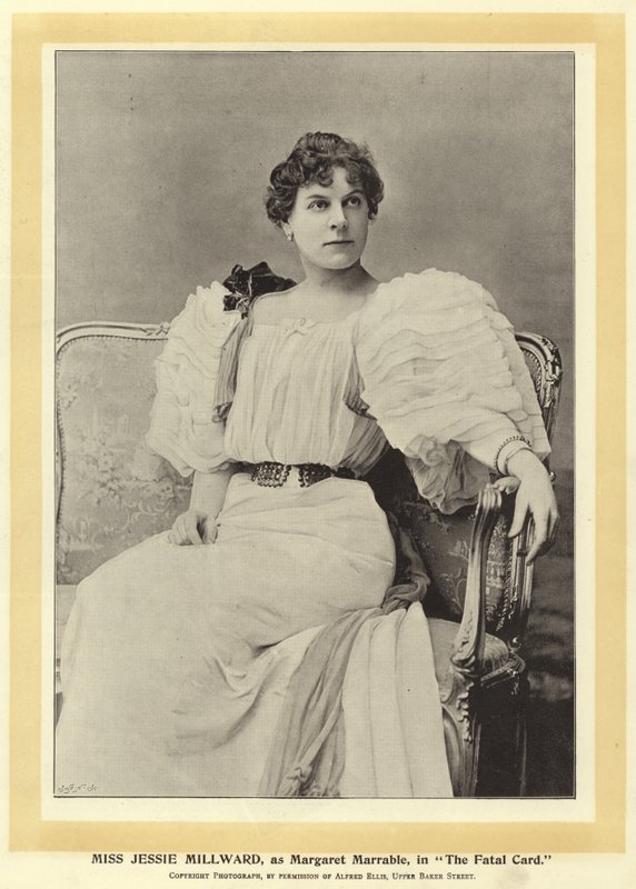 Miss Jessie Millward, as Margaret Marrable, in The Fatal Card by English Photographer