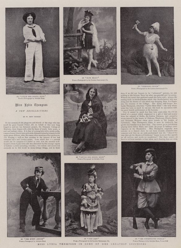 Miss Lydia Thompson in some of her Greatest Successes by English Photographer