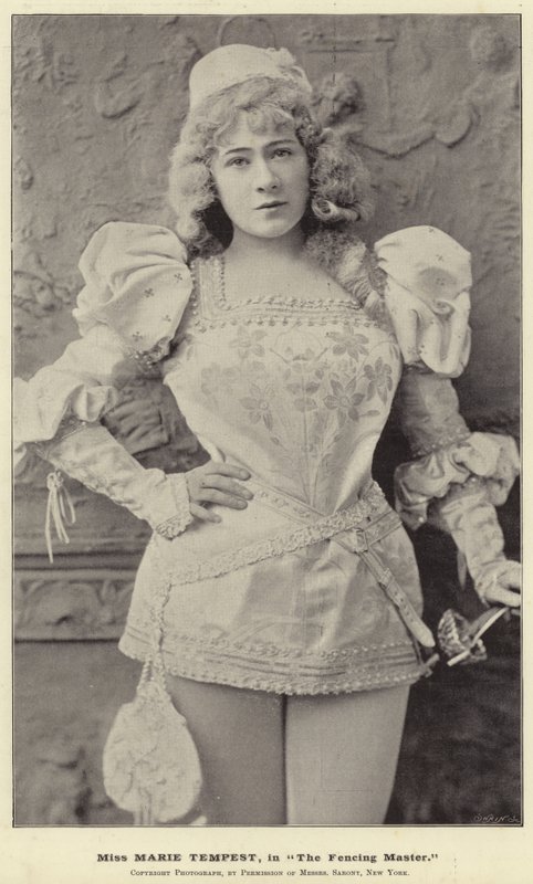 Miss Marie Tempest in The Fencing Master by English Photographer