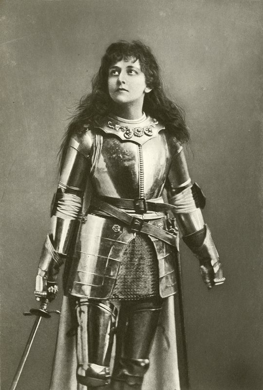 Miss Mary Kingsley as Joan of Arc by English Photographer