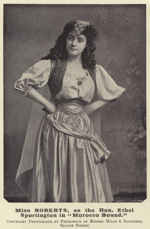 Miss Roberts as the Hon Ethel Sportington in Morocco Bound by English Photographer