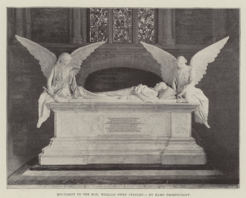 Monument to the Honourable William Owen Stanley, by Hamo Thornycroft by English Photographer