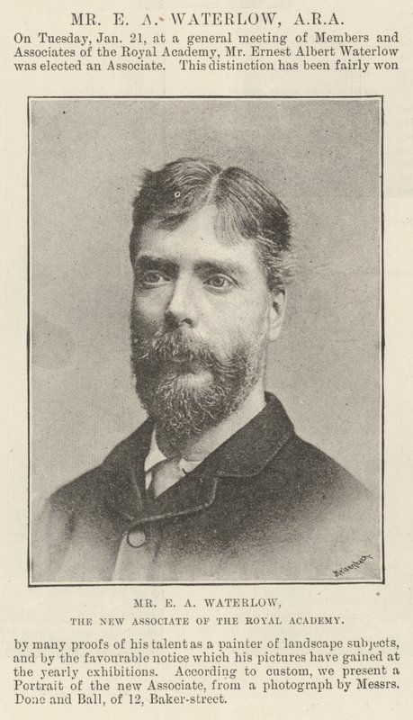 Mr E A Waterlow, the New Associate of the Royal Academy by English Photographer