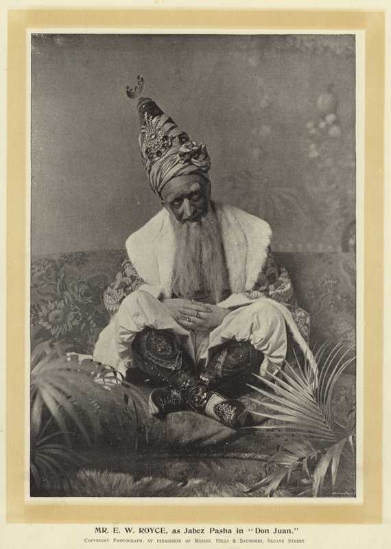 Mr E W Royce as Jabez Pasha in Don Juan by English Photographer