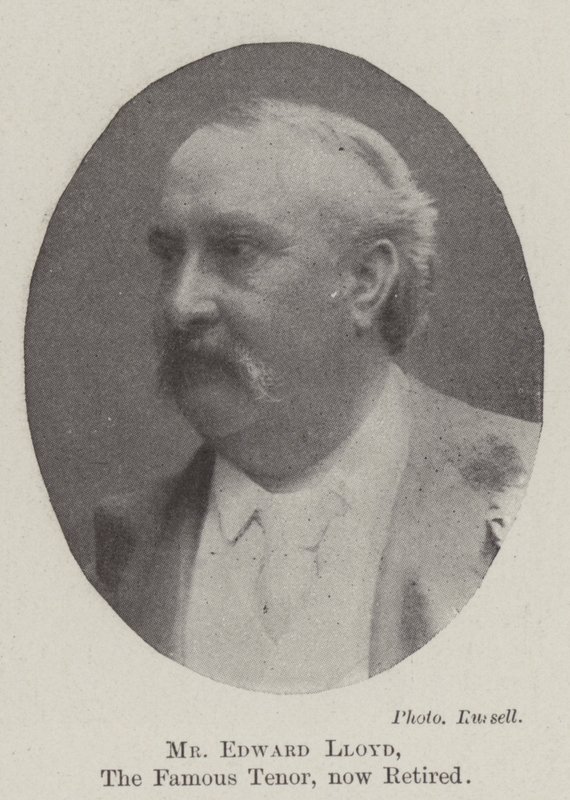 Mr Edward Lloyd, the Famous Tenor, now retired by English Photographer
