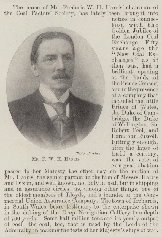 Mr F W H Harris by English Photographer