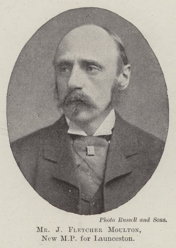 Mr J Fletcher Moulton, New MP for Launceston by English Photographer