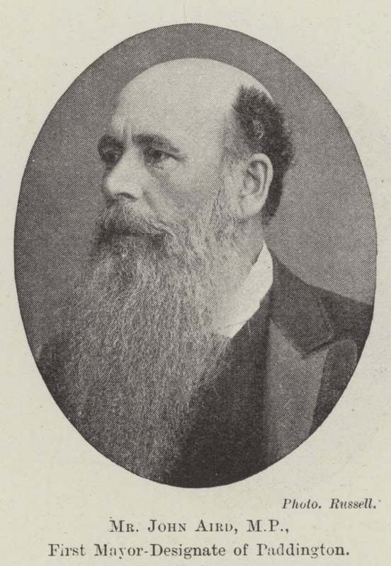 Mr John Aird, MP, First Mayor-Designate of Paddington by English Photographer