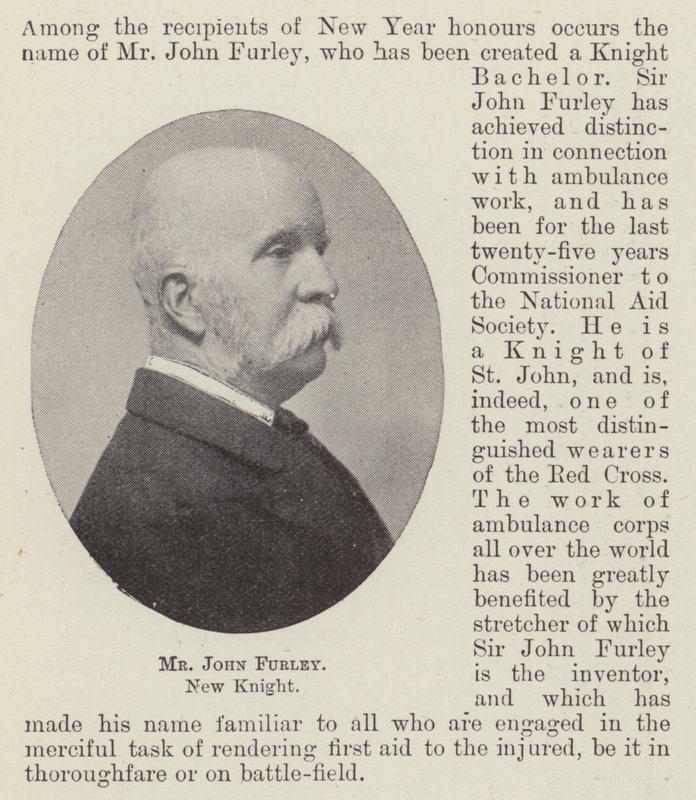 Mr. John Furley, New Knight by English Photographer