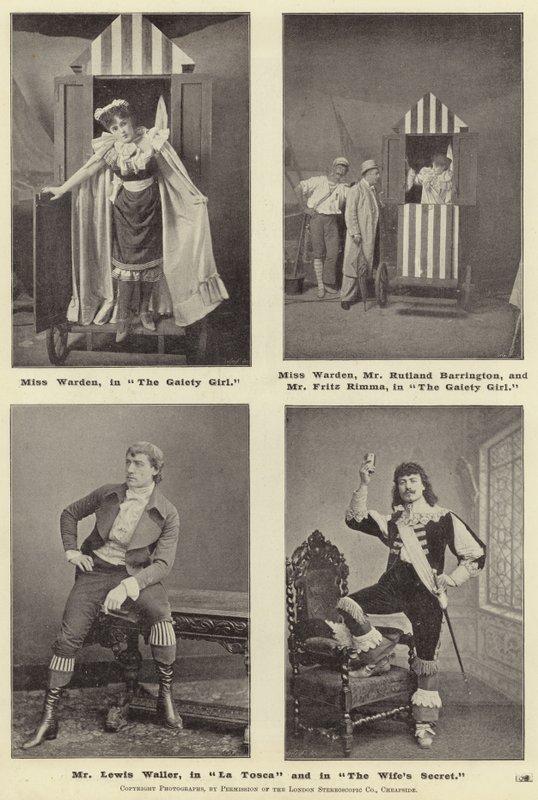 Mr Lewis Waller in La Tosca and in The Wife
