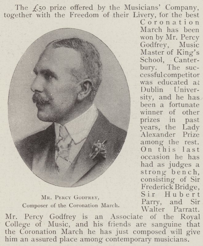 Mr Percy Godfrey, Composer of the Coronation March by English Photographer