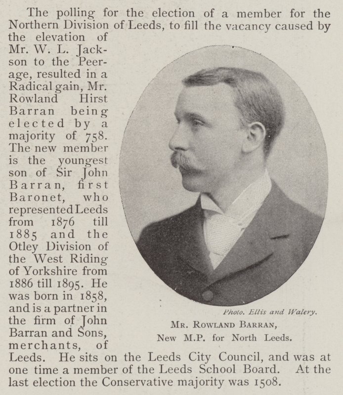 Mr Rowland Barran, New MP for North Leeds by English Photographer