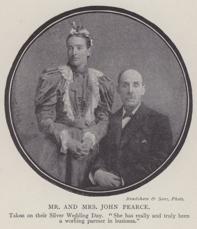 Mr and Mrs John Pearce by English Photographer