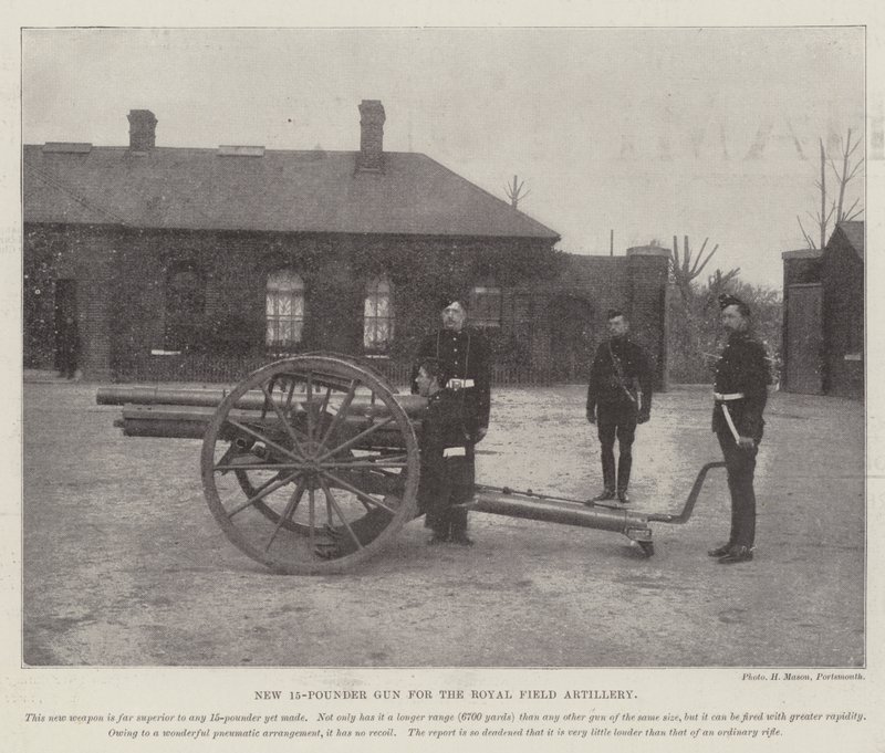 New 15-Pounder Gun for the Royal Field Artillery by English Photographer