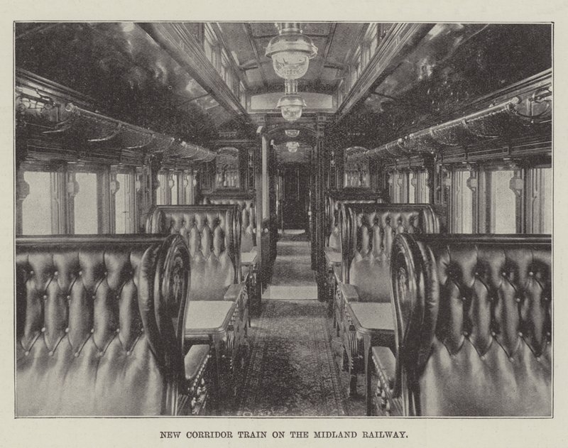 New Corridor Train on the Midland Railway by English Photographer