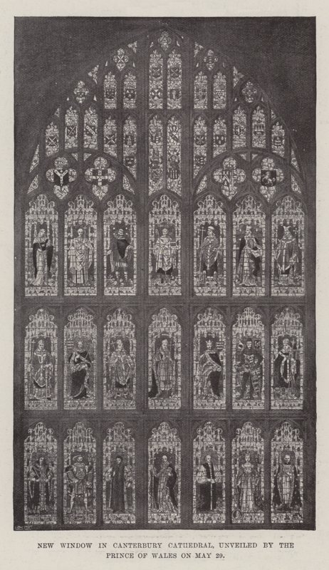 New Window in Canterbury Cathedral, Unveiled by the Prince of Wales on 29 May by English Photographer