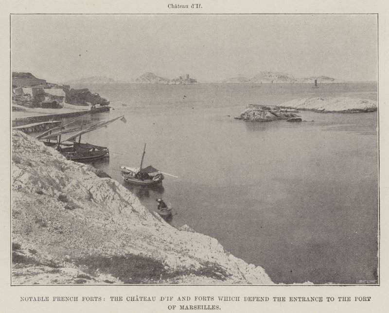 Notable French Forts, the Chateau dIf and Forts which defend the Entrance to the Port of Marseilles by English Photographer