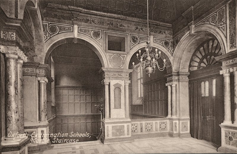 Oxford Examination Schools, Marble Staircase by English Photographer