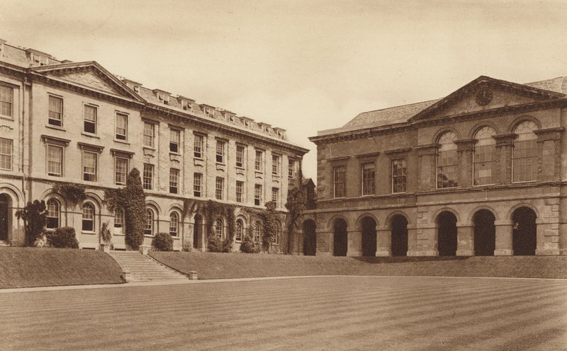 Oxford: Worcester College, The eighteenth century Library and the north side of the Quadrangle by English Photographer