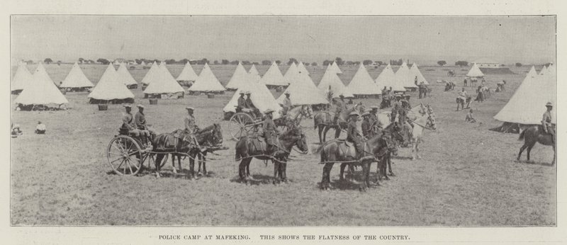 Police Camp at Mafeking by English Photographer