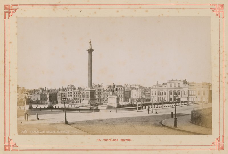 Postcard with an Image of Trafalgar Square by English Photographer