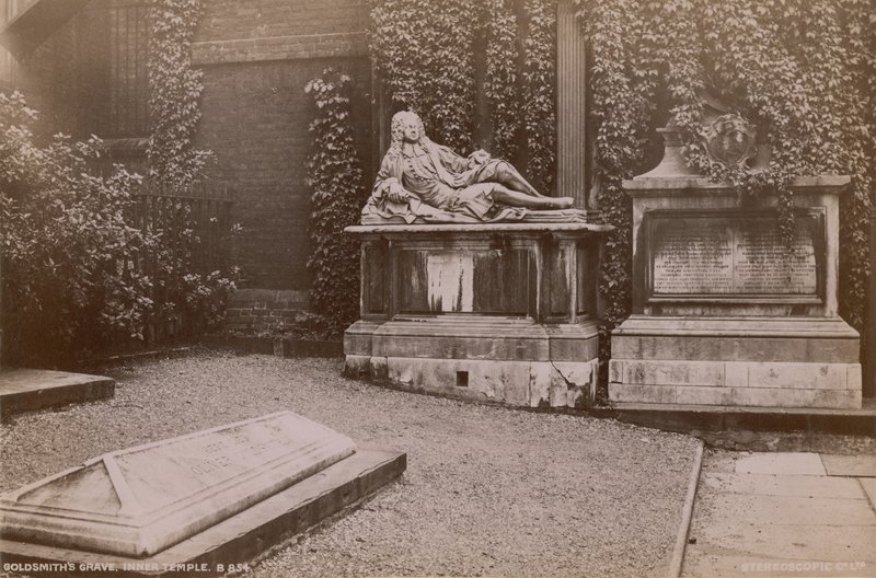 Grave of Oliver Goldsmith in the Inner Temple by English Photographer