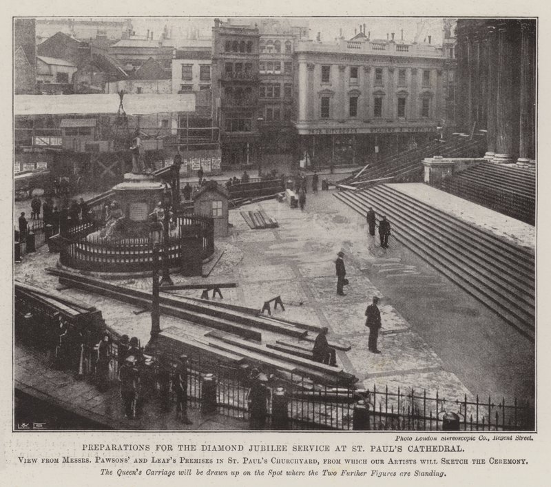 Preparations for the Diamond Jubilee Service at St Paul