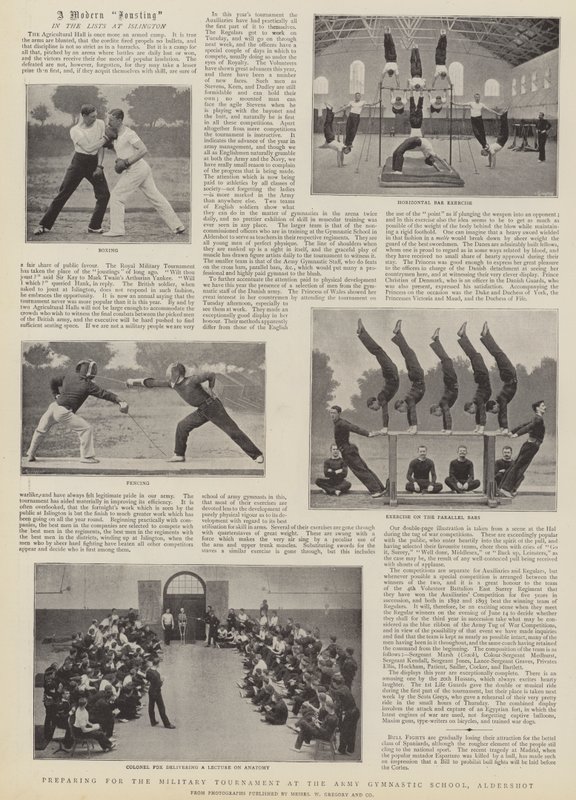 Preparing for the Military Tournament at the Army Gymnastic School, Aldershot by English Photographer