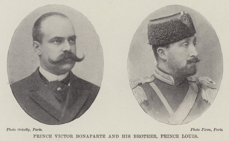 Prince Victor Bonaparte and his Brother, Prince Louis by English Photographer