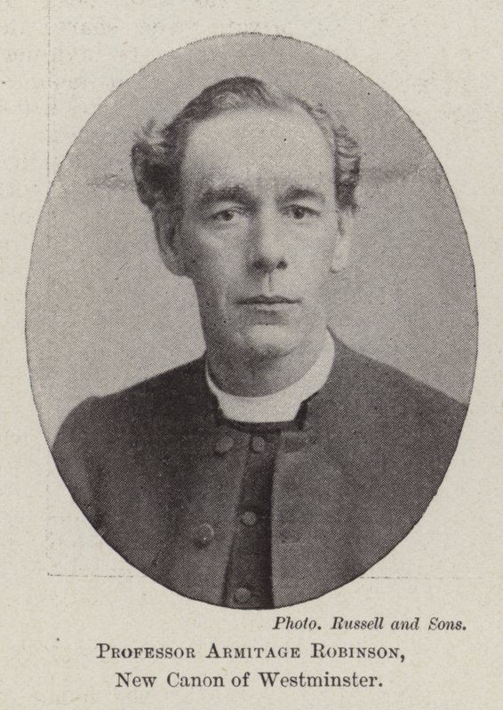 Professor Armitage Robinson, New Canon of Westminster by English Photographer
