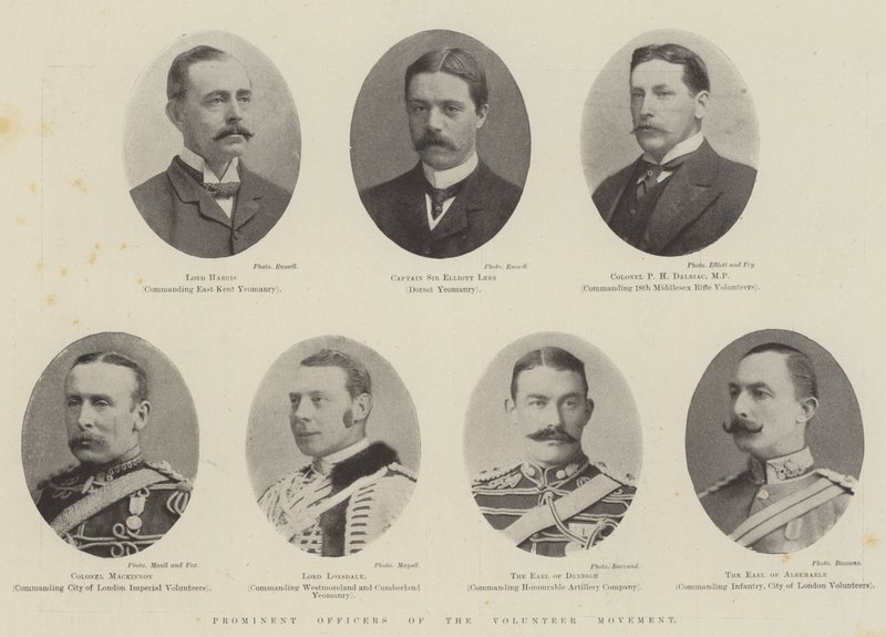 Prominent Officers of the Volunteer Movement by English Photographer