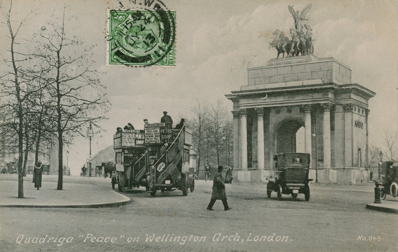 Quadriga Peace on Wellington Arch in London by English Photographer