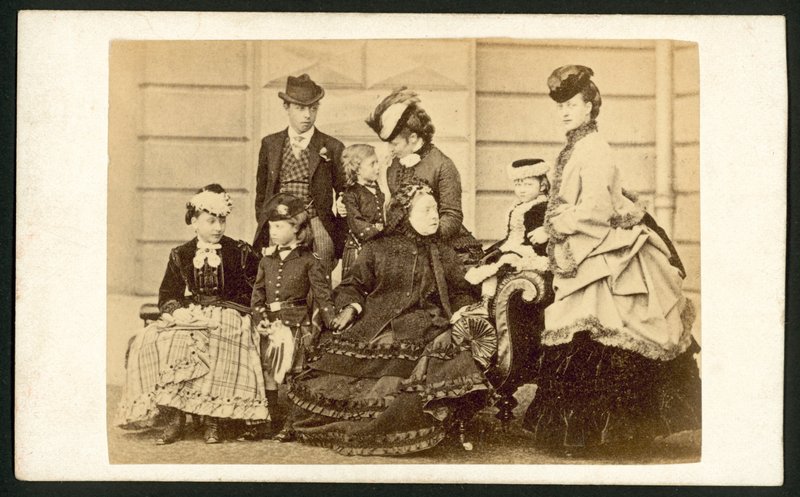 Queen Victoria and Members of Her Family by English Photographer