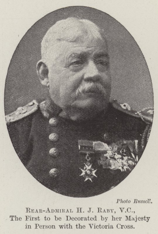 Rear-Admiral H. J. Raby, VC, the First to Be Decorated by Her Majesty in Person with the Victoria Cross by English Photographer
