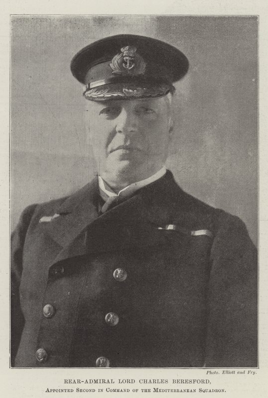 Rear-Admiral Lord Charles Beresford, appointed Second in Command of the Mediterranean Squadron by English Photographer