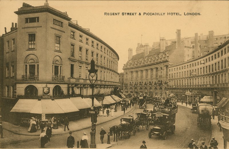 Regent Street and Piccadilly Hotel, London by English Photographer