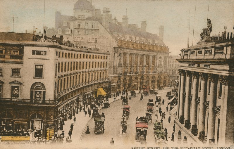 Regent Street and Piccadilly Hotel, London by English Photographer