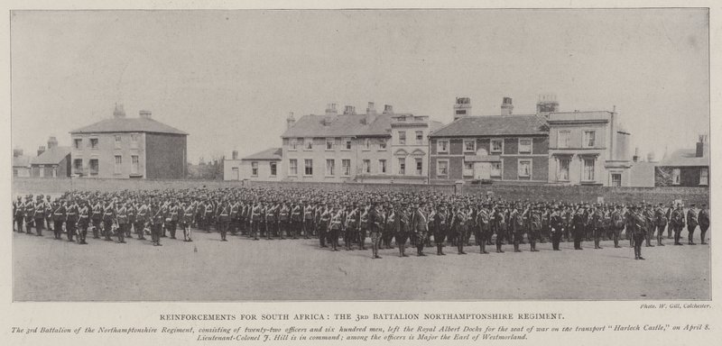 Reinforcements for South Africa, the 3rd Battalion Northamptonshire Regiment by English Photographer