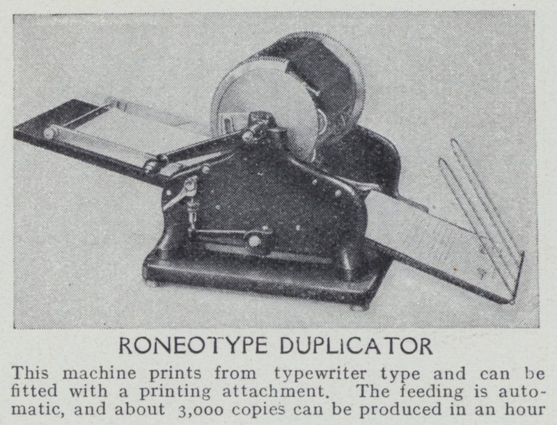 Roneotype duplicator by English Photographer