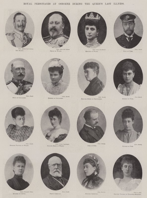 Royal Personages at Osborne during the Queen