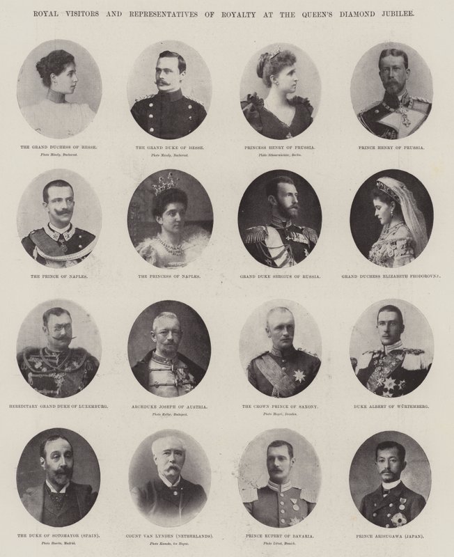 Royal Visitors and Representatives of Royalty at the Queen