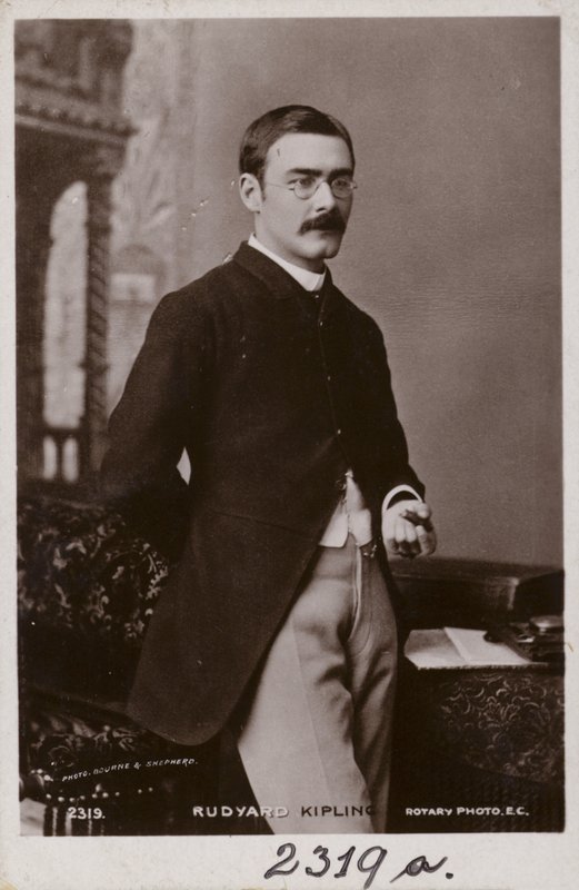 Rudyard Kipling (1865-1936), English short story writer, poet and novelist by English Photographer