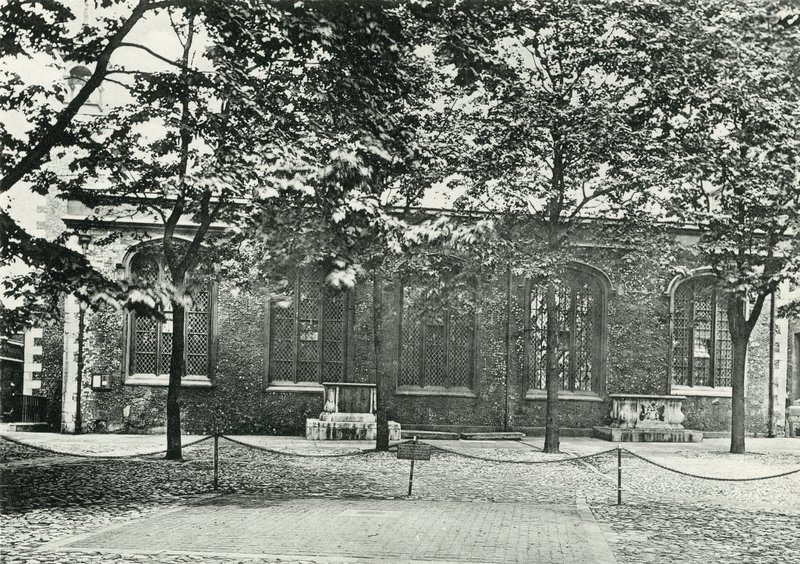 Scaffold Site on Tower Green by English Photographer